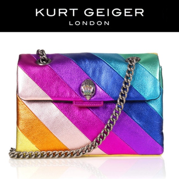 metallic rainbow purse